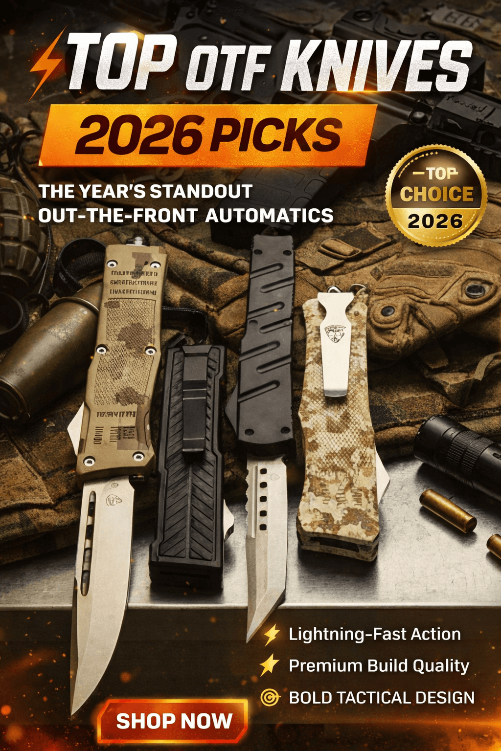 Online Top Choice for the Best OTF Knives IN 2026