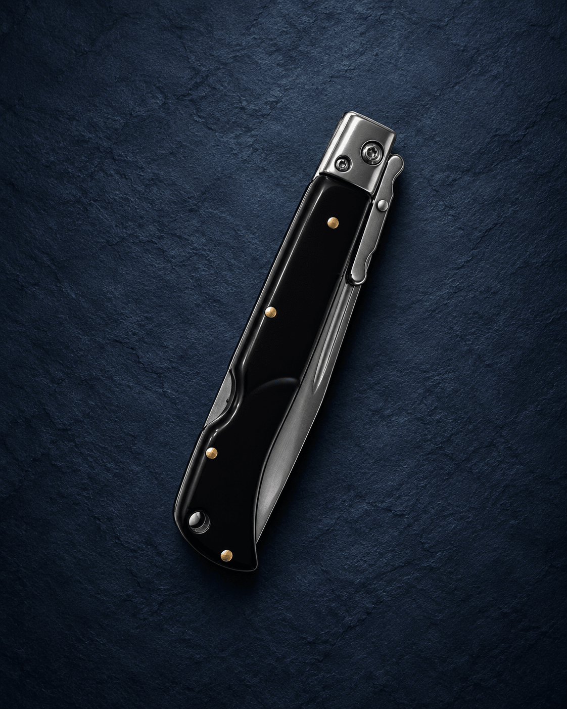 AKC 9 Italian Roma Swinguard Automatic - Fractured Onyx (3.75 Polished)
