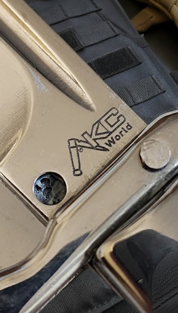 AKC 9 Italian Roma Swinguard Knife in Polished Red, Luxury Auto Knife with 3.75 Blade for Precision and Style