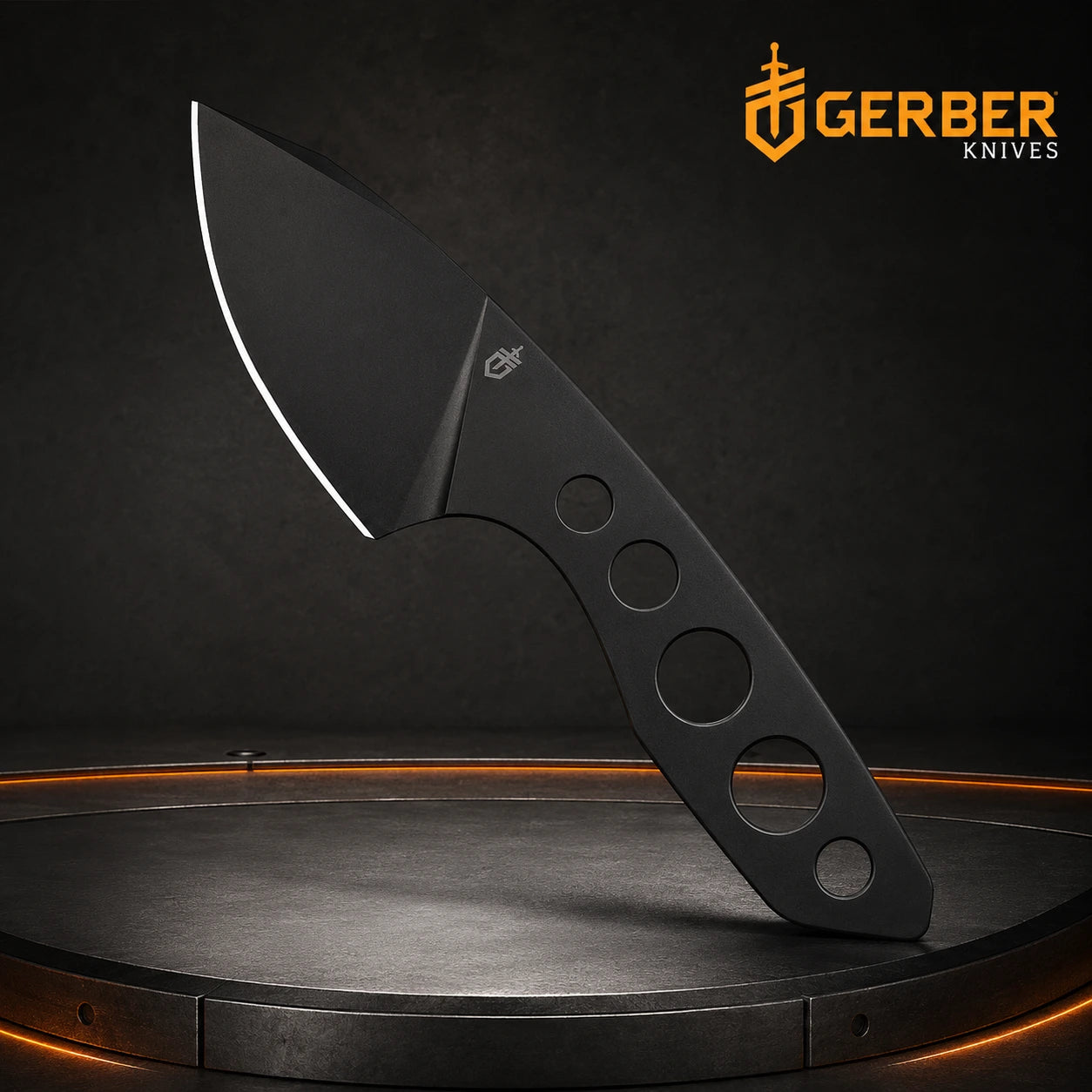 Gerber Dibs Fixed Blade Knife 440A Steel 6.4cm Blade Black