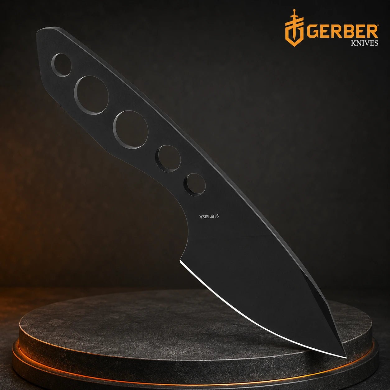 Gerber Dibs Fixed Blade Knife 440A Steel 6.4cm Blade Black