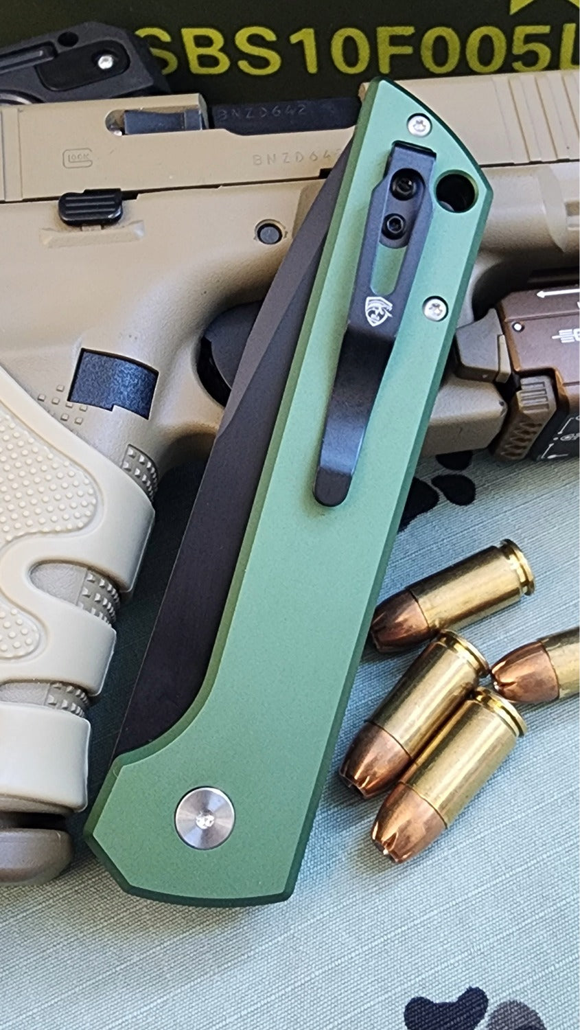 Raptor-9R Striker Automatic Knife OD (Black Tanto 3.5")