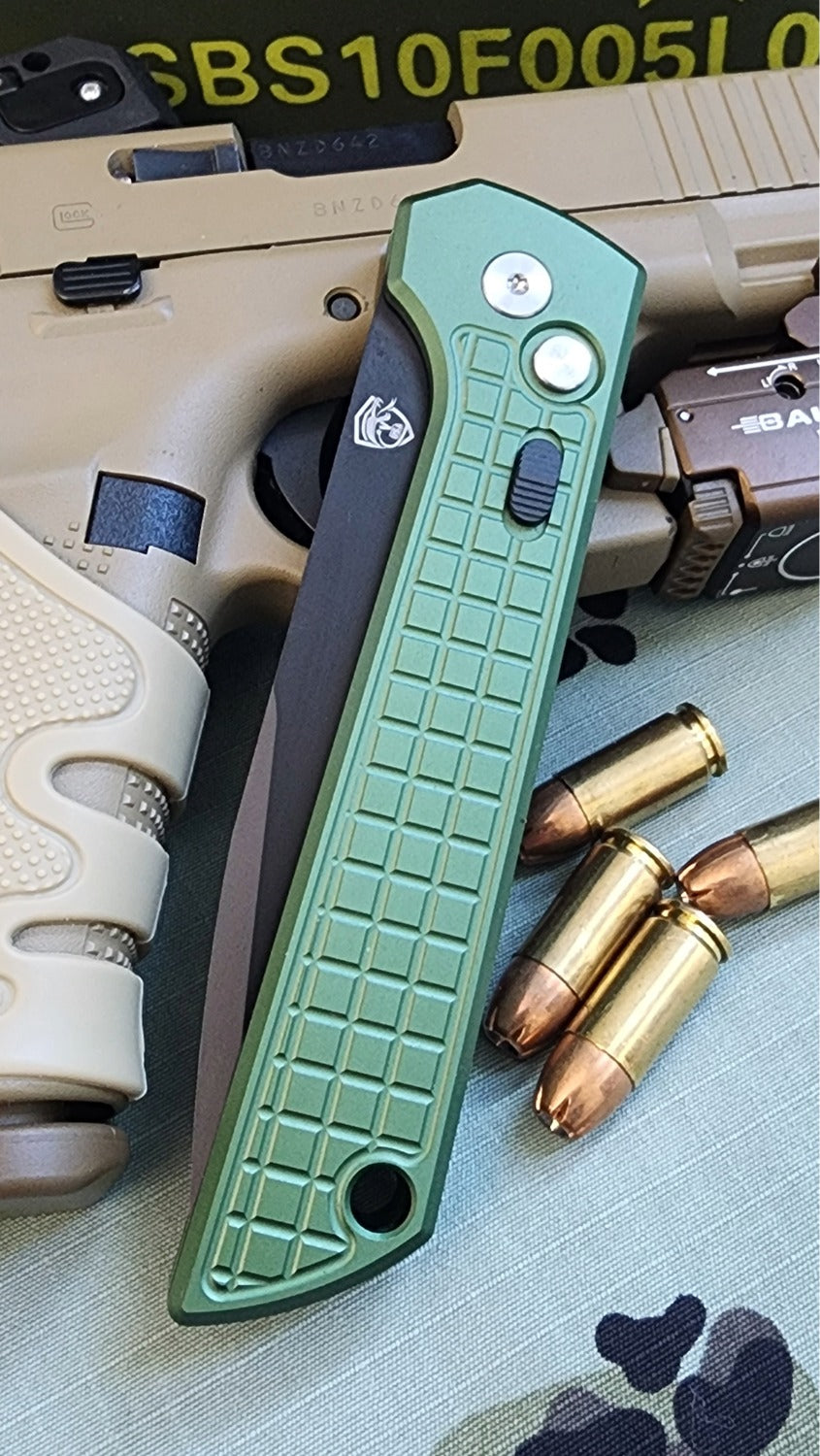 Raptor-9R Striker Automatic Knife OD (Black Tanto 3.5")