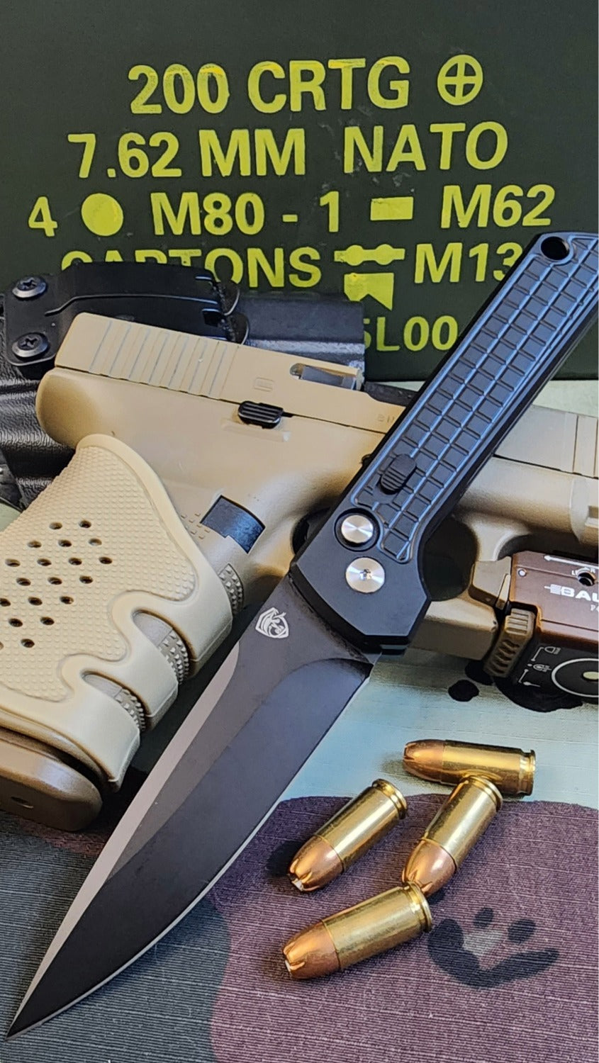 Raptor-9R Striker Automatic Knife (Black DP 3.5")