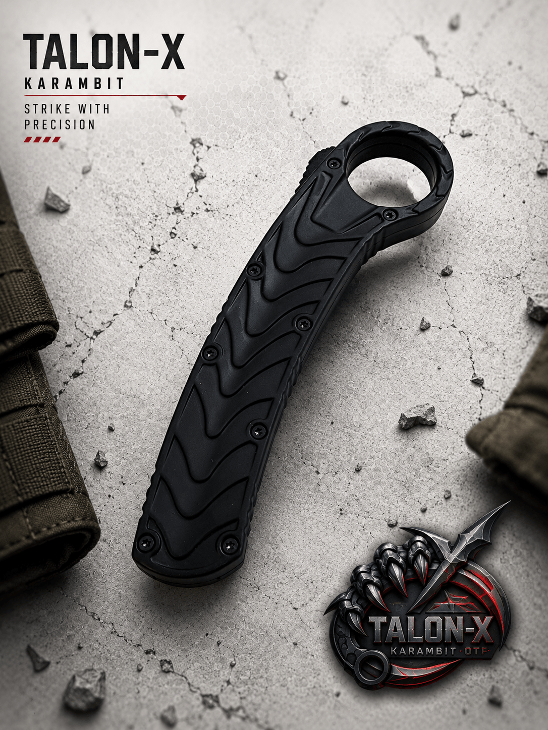 Talon-X Karambit OTF Automatic Knife - Hawksbill Satin