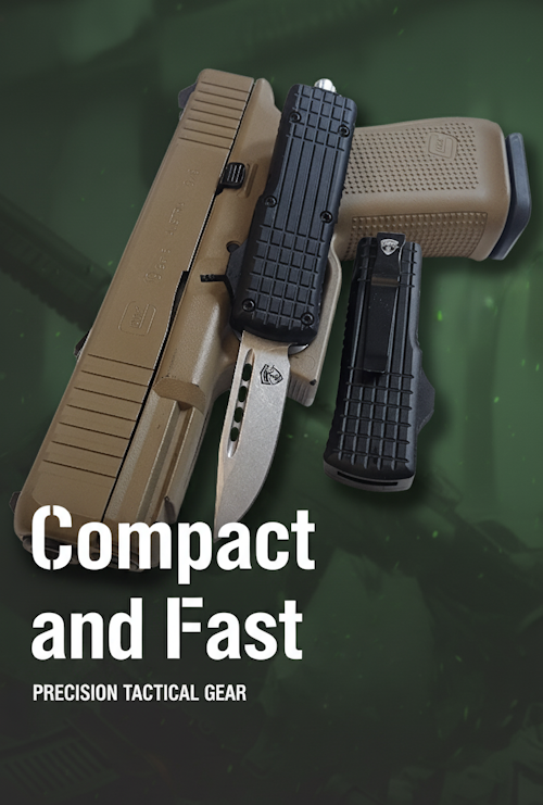 V20 Mini OTF Knife showcasing compact design and precision engineering for everyday carry and tactical use