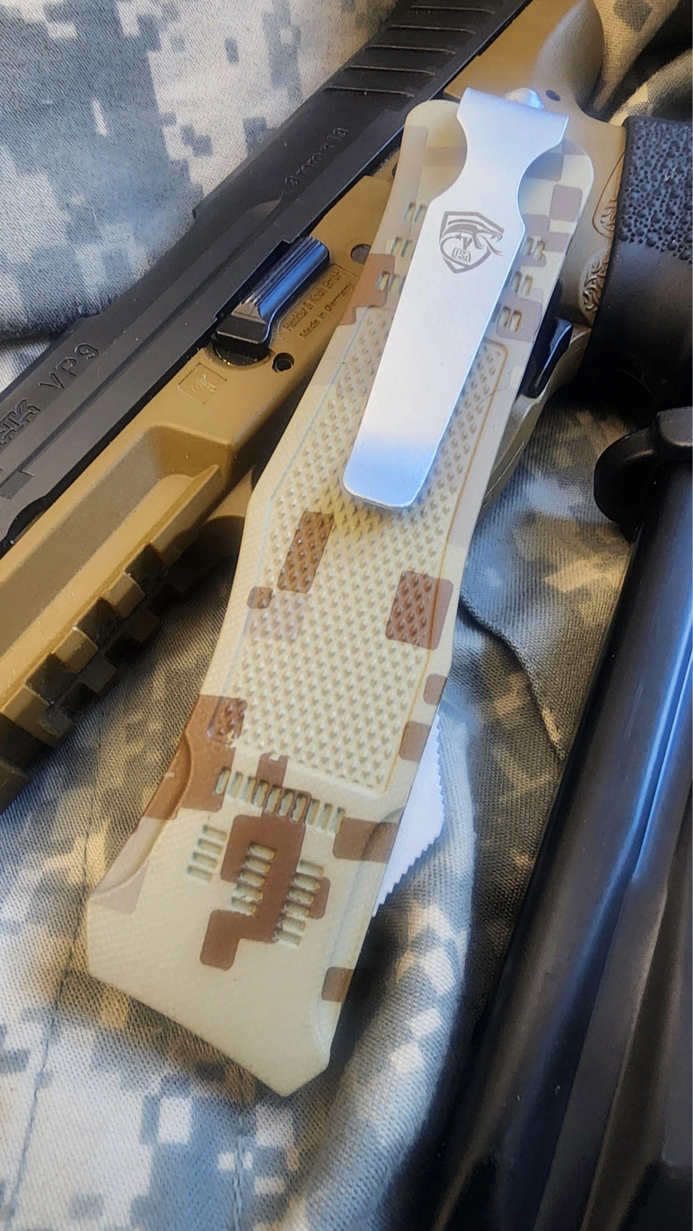 Venom 4TR-G6 OTF - Digital Camo (Black DP Par Set 3.4")