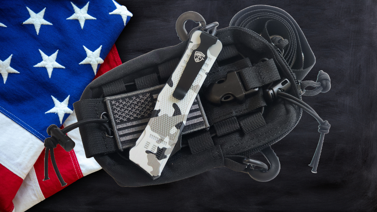 Venom 4TR ELITE Tactical OTF Knife - Armor Camo (Satin Drop Point Par Ser 3.4").