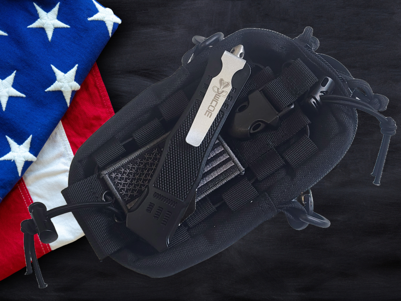 Venom 4TR ELITE Tactical OTF Knife - Black/Silver (Satin Double Edge 3.4").