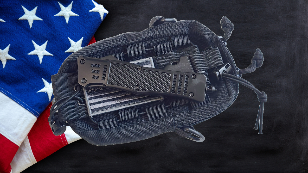 Venom 4TR ELITE Tactical OTF Knife - Black (Black Drop Point 3.4").