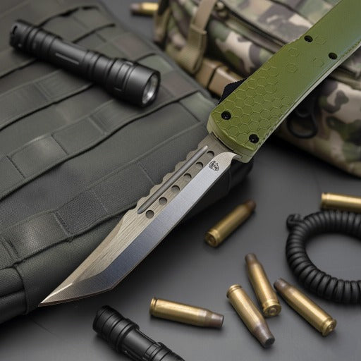 Venom Hex Force OD Tanto 3.25 inch knife featuring durable blade design and tactical performance