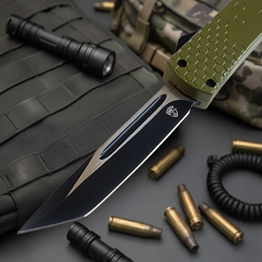 Venom Hex Force OD Tanto 3.25 inch knife featuring durable blade design and tactical performance