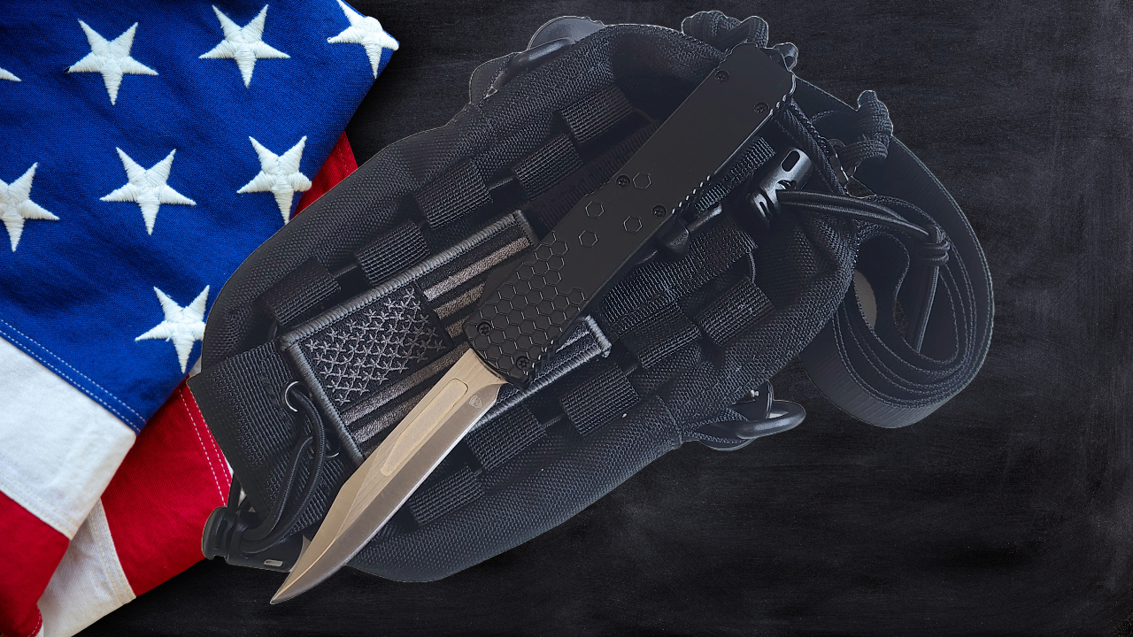 Venom Hex Force OTF Knife - Black (Satin Bowie 3.25").