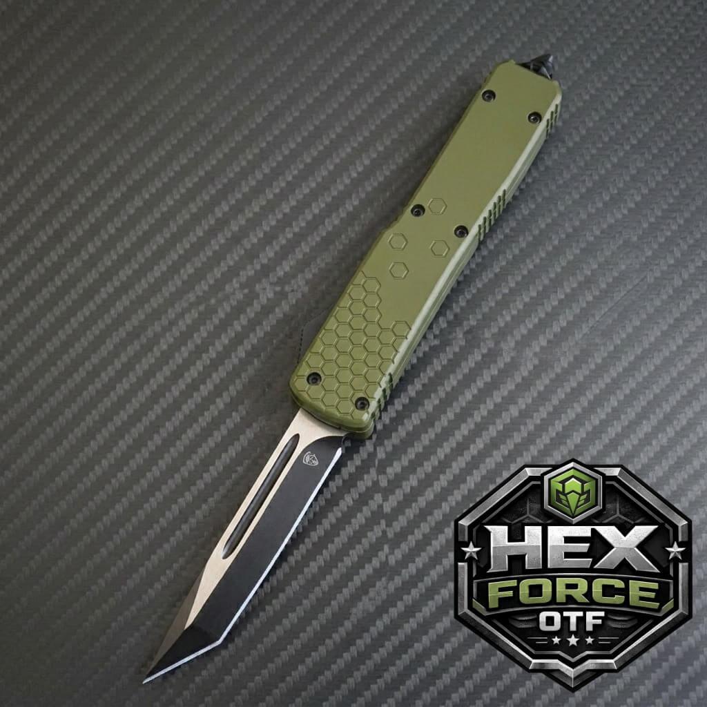 Close-up of a venom-infused knife showcasing intricate craftsmanship and sharp blade design