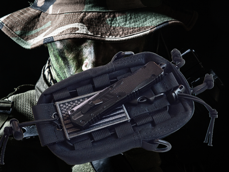 Venom Recon 3 Automatic OTF Knife - Black (Satin Drop Point 3.25").