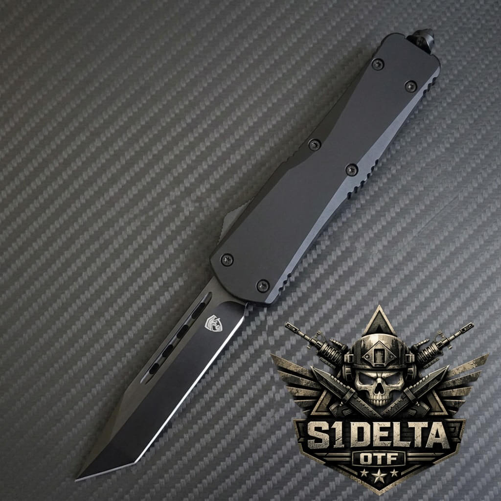 Venom S1 Delta D/A Automatic OTF Knife (Black Tanto)