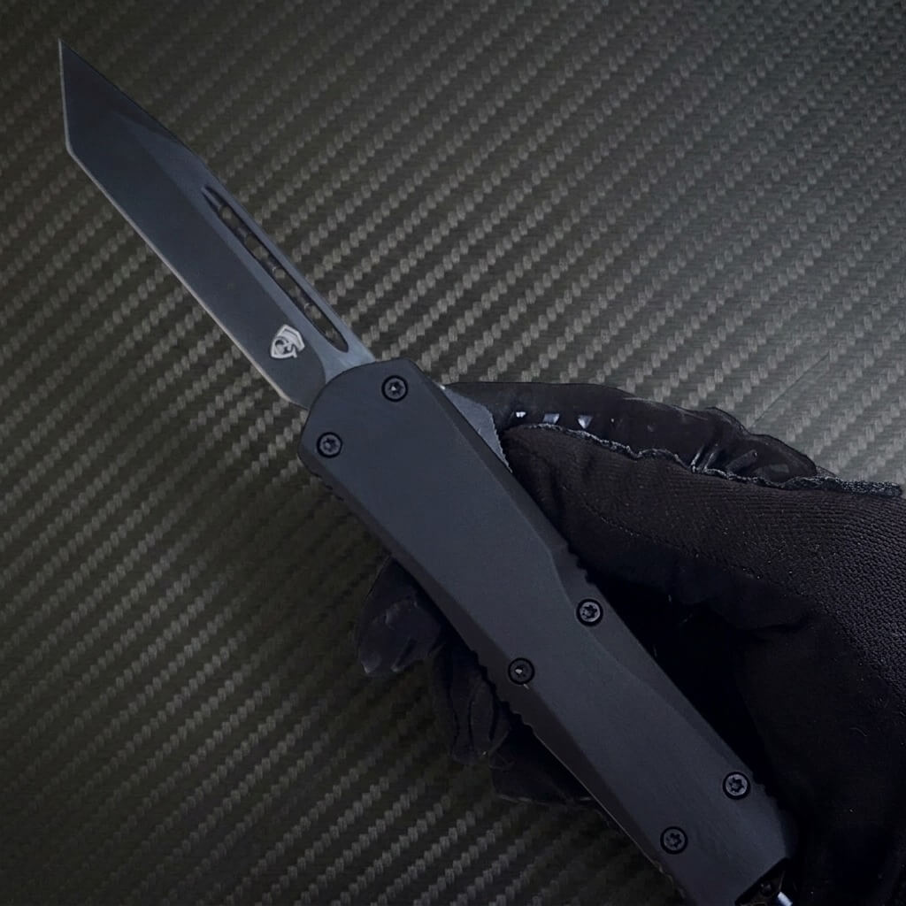 Venom S1 Delta D/A Automatic OTF Knife (Black Tanto)