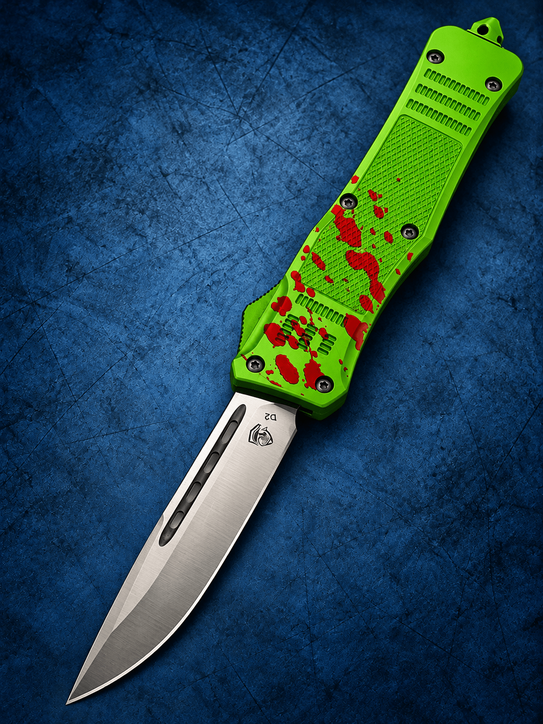 Venom USA 4TR ELITE Zombie Gen 2 OTF Automatic Knife – 3.75 Satin Drop Point Blade