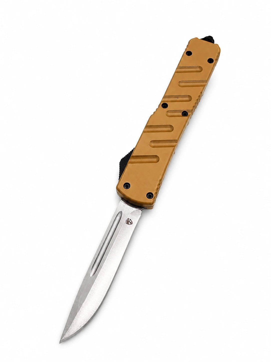 Venom USA X3 Nighthawk Double-Action OTF Knife – Tan, Satin Drop Point 3.25"