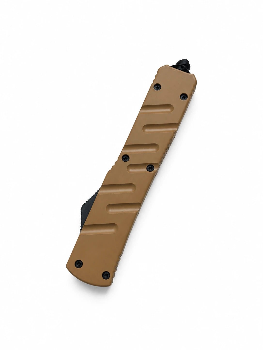 Venom USA X3 Nighthawk Double-Action OTF Knife – Tan, Satin Drop Point 3.25"