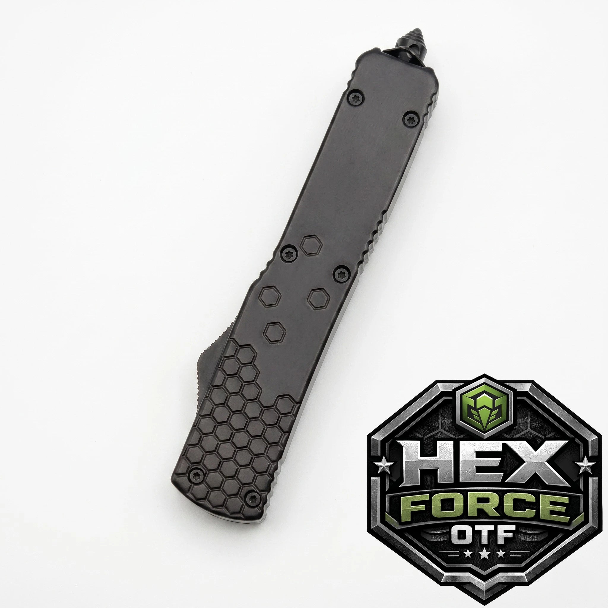Venom Hex Force OTF Automatic Knife- Black (Satin DE 3.25")