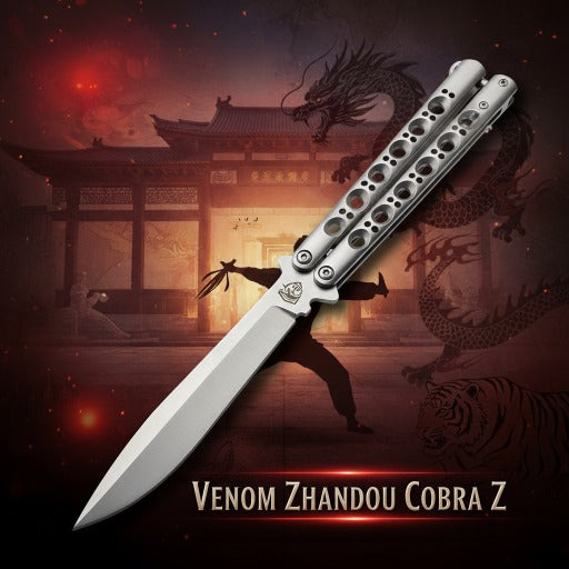 Venom Zhandou Cobra Z Butterfly Knife (Drop Point 3.5)