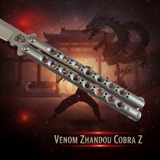 Venom Zhandou Cobra Z Butterfly Knife (Drop Point 3.5)