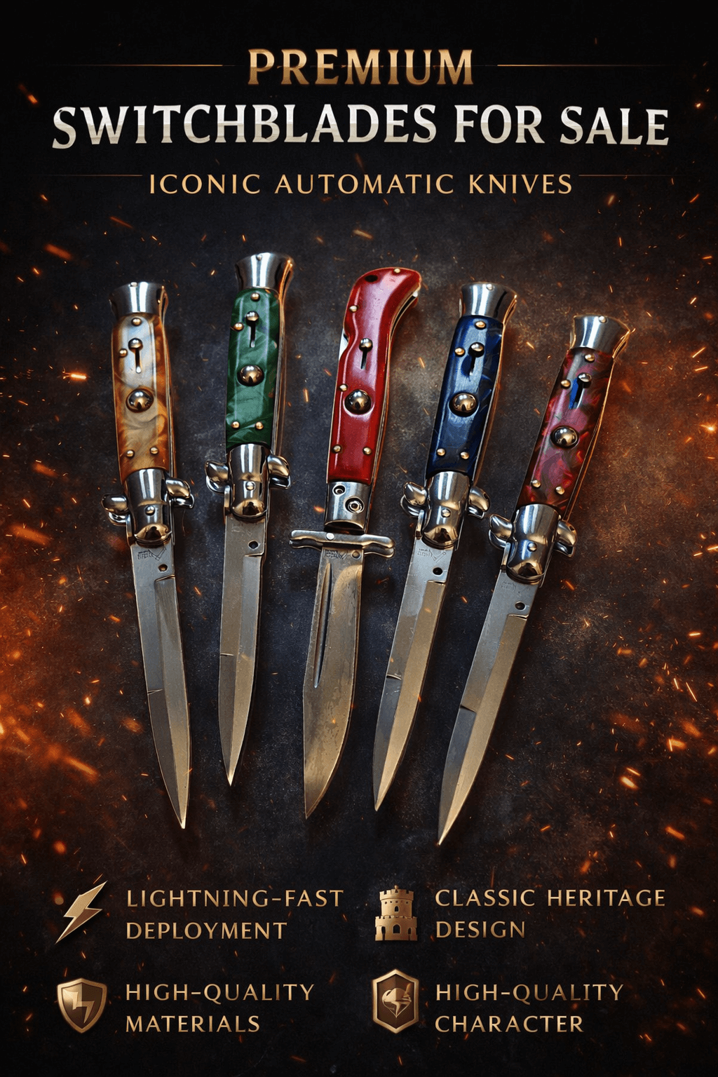 Buy Switchblade Knives for Sale Online at the Switchblade Knife Headquarters