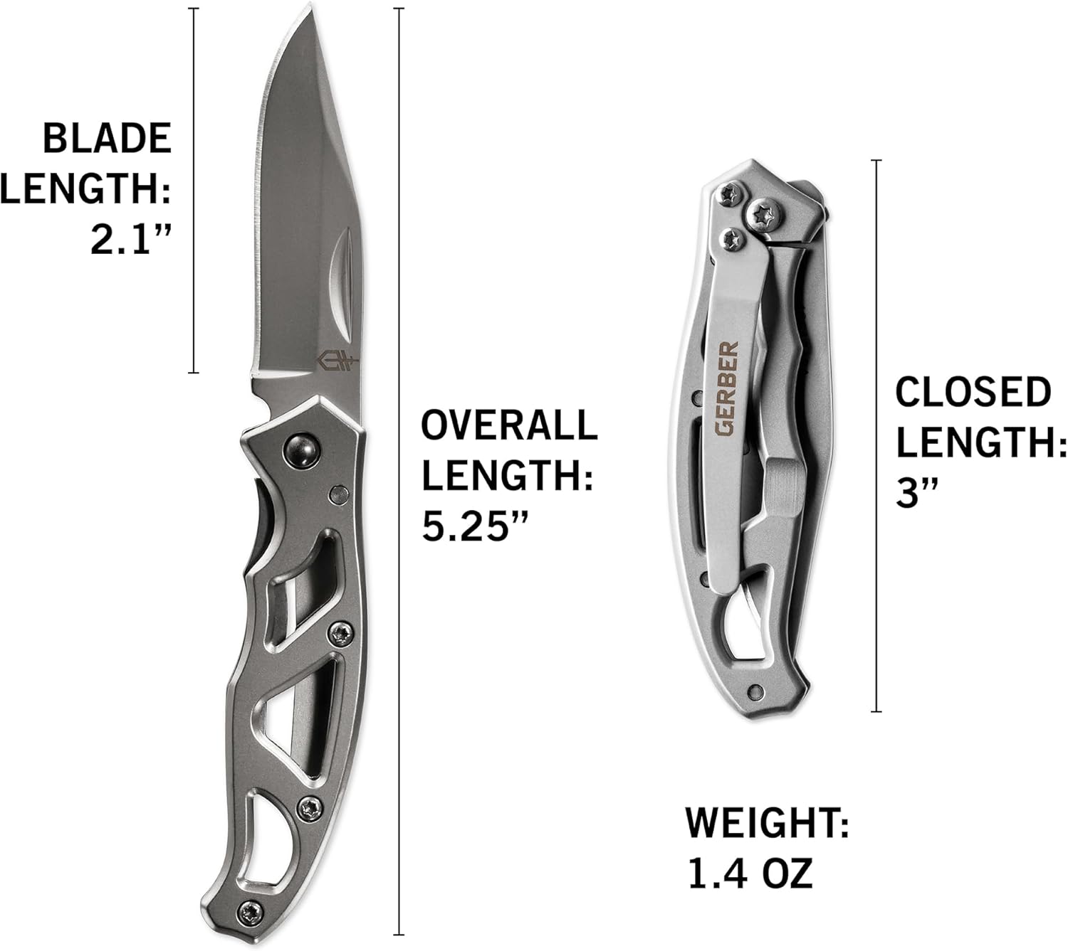Gerber Paraframe Mini Folding Pocket Knife Stainless Steel