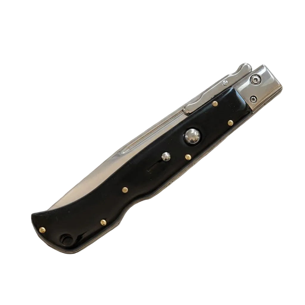 AKC 11 Italian Roma Swinguard Automatic watch, polished black finish, premium precision timepiece