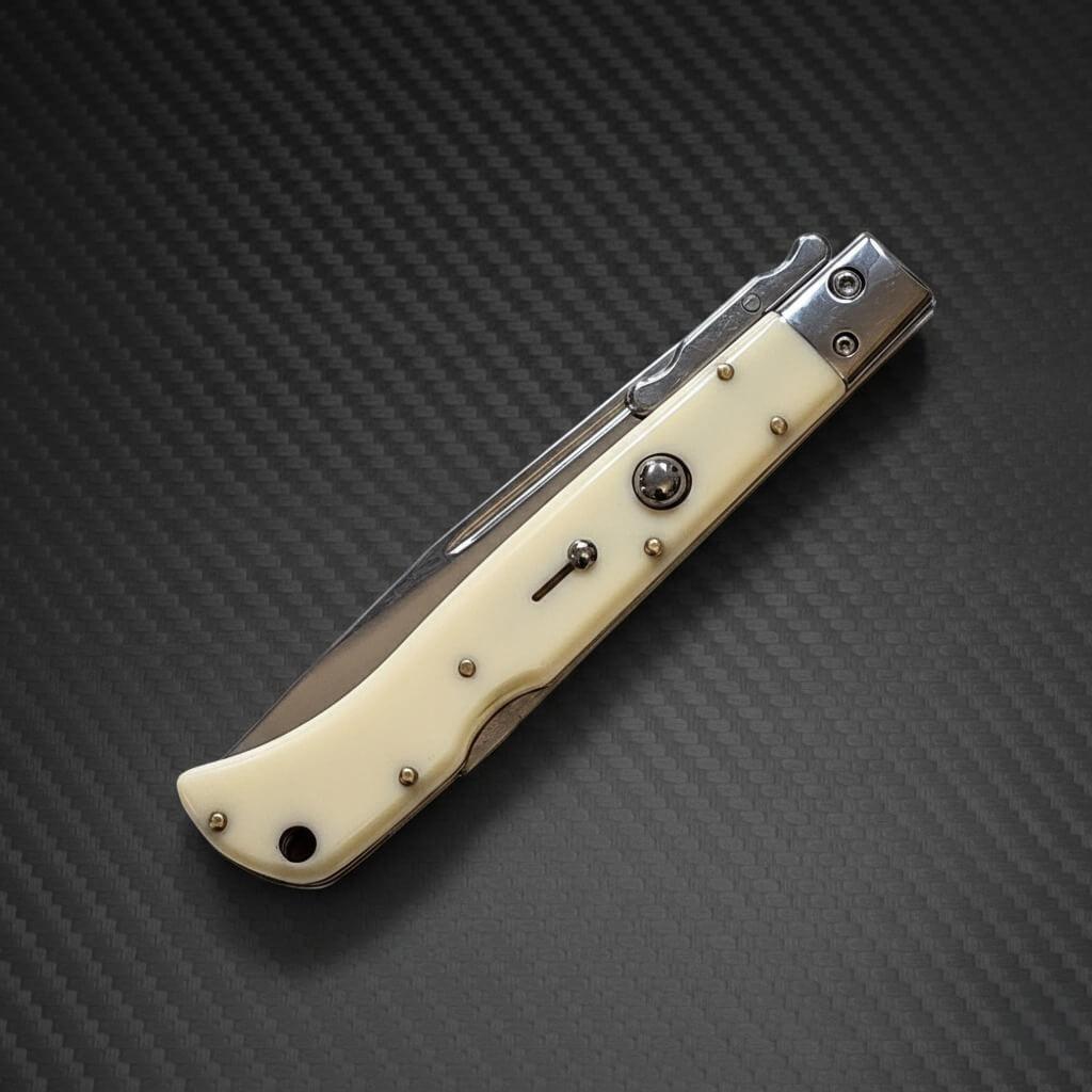 Italian Swinguard AKC 11 Italian Roma Swinguard Automatic Ivory with 4.62 Polished blade