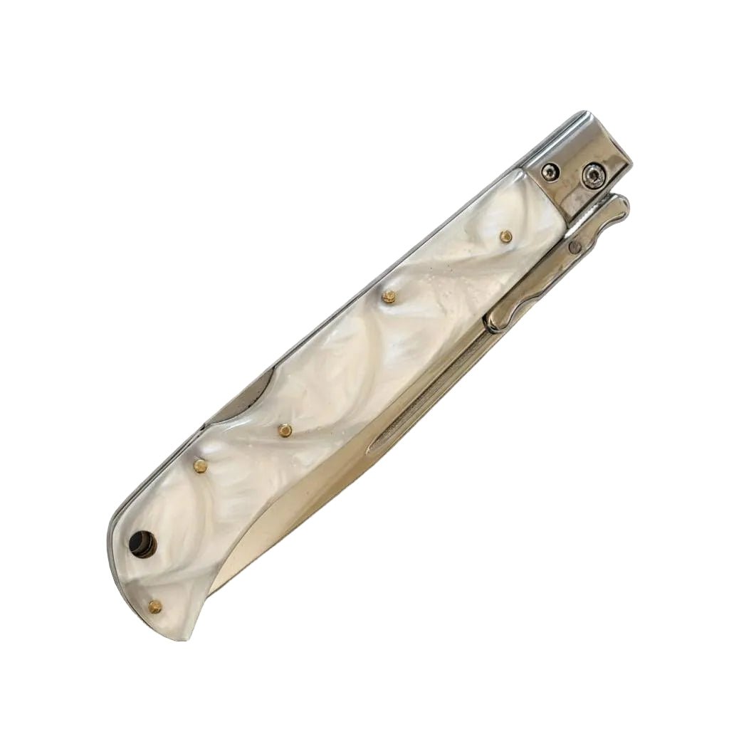Precision-crafted Swinguard AKC 11 Italian Roma Automatic in White Pearlex with polished 4.62 finish