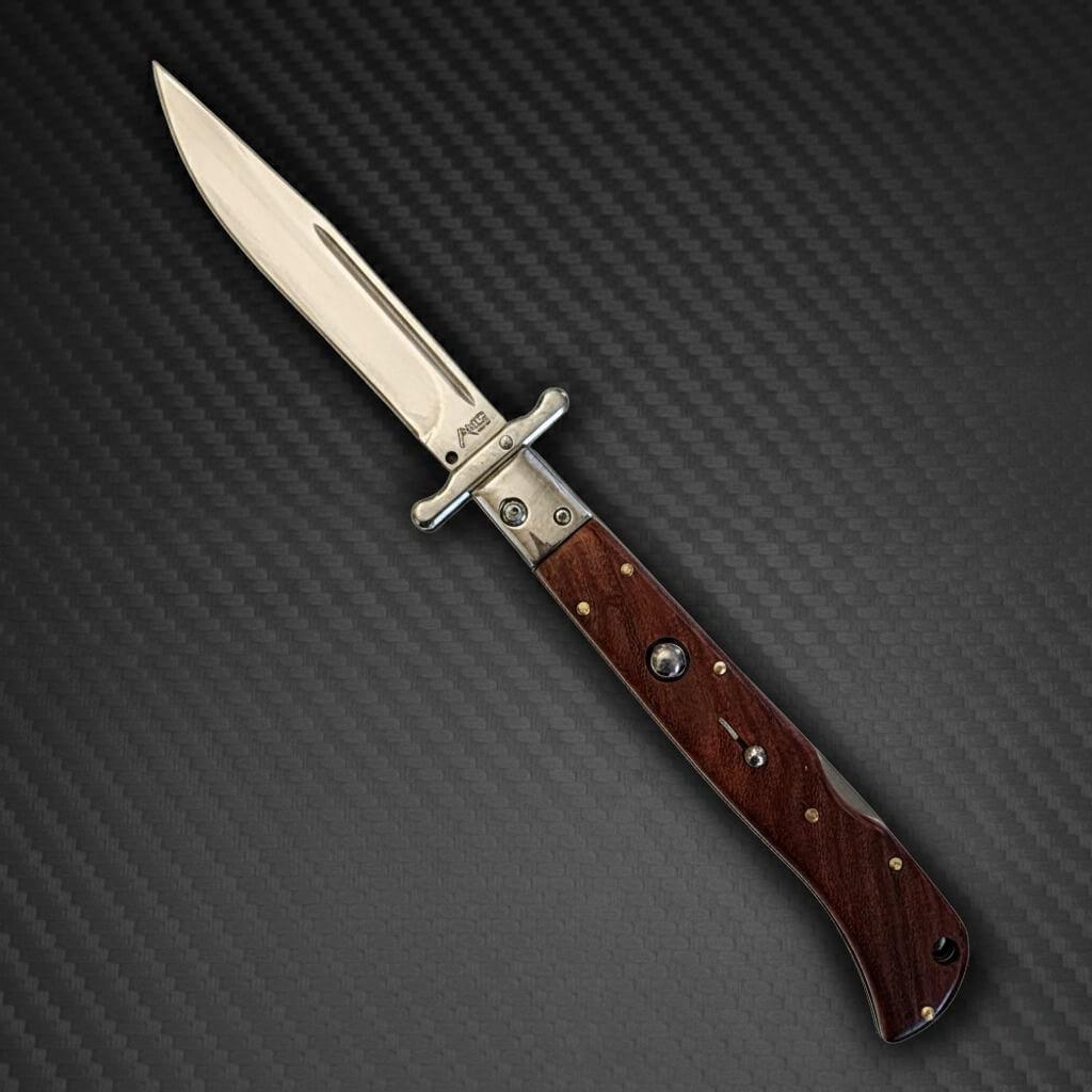 AKC 11" Italian Roma Swinguard Automatic - Wood (4.62" Polished)