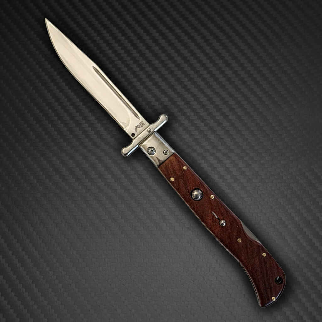 AKC 11" Italian Roma Swinguard Automatic - Wood (4.62" Polished)