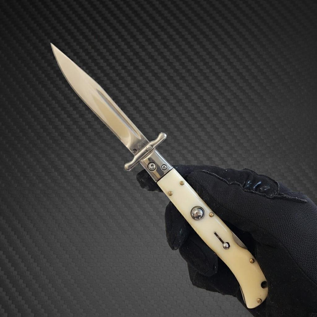 AKC 9" Italian Roma Swinguard Automatic - Ivory (3.75" Polished)