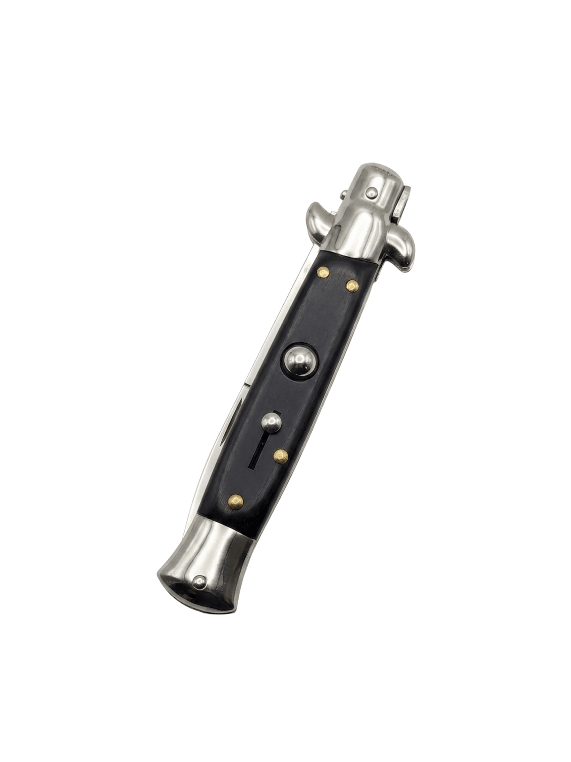 AKC 9 Italian Stiletto Dark Coffee Automatic Knife - (3.75 Bayonet)