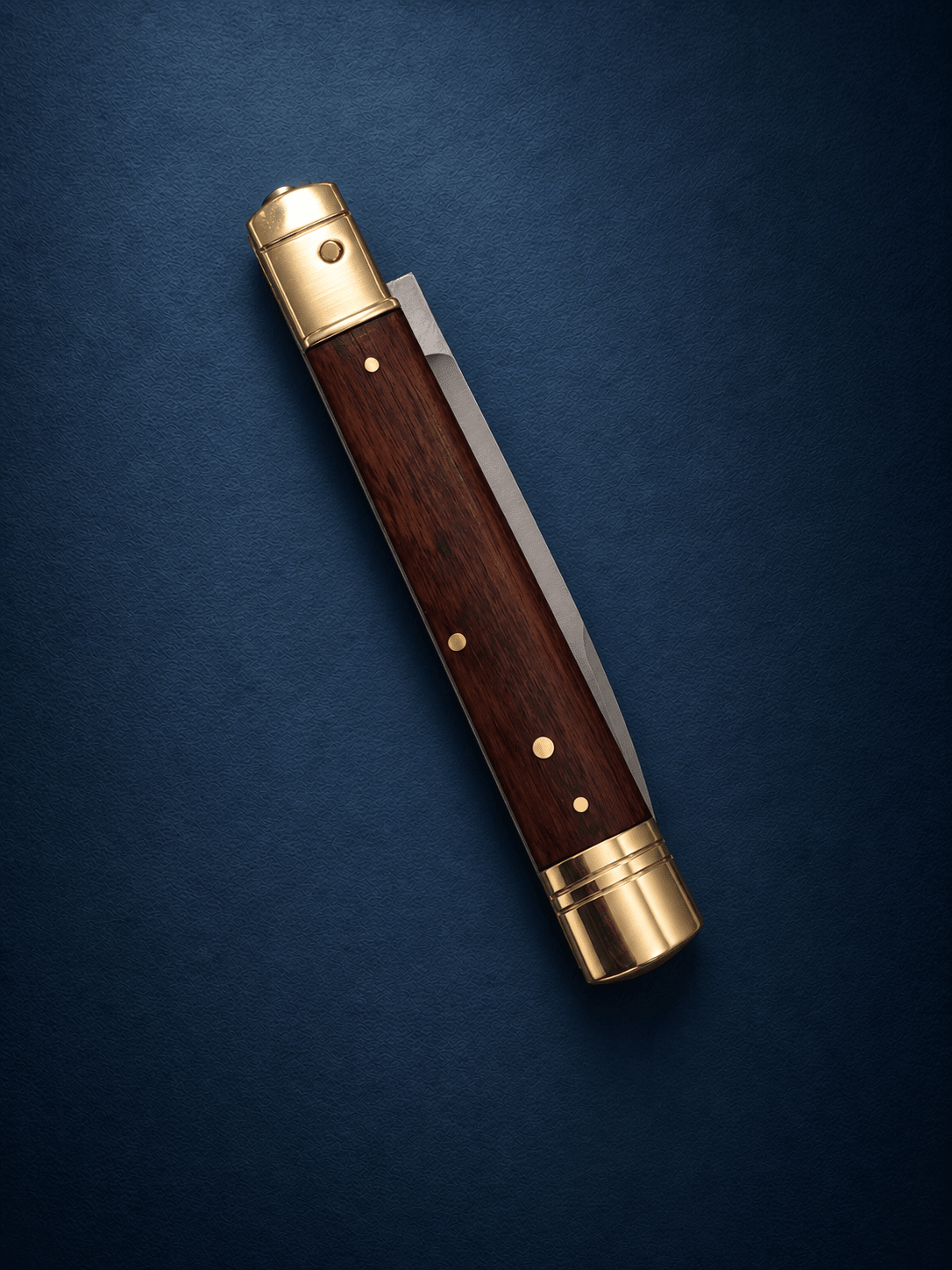 AKC 9 Leverlock Automatic Knife – Snakewood, 4 Satin Drop Point
