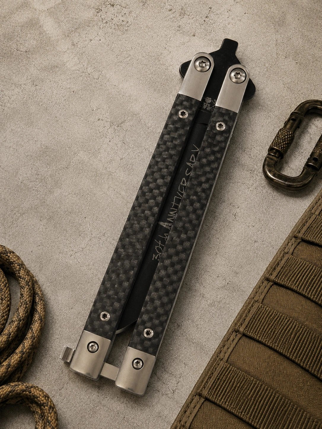 Bear & Son 30th Anniversary Carbon Fiber Butterfly (5 Black)