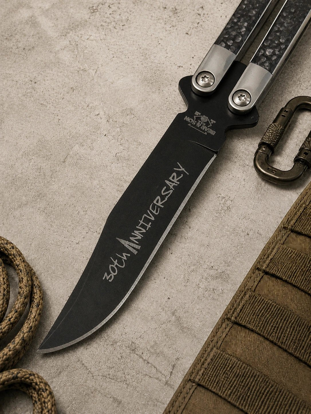 Bear & Son 30th Anniversary Carbon Fiber Butterfly (5 Black)