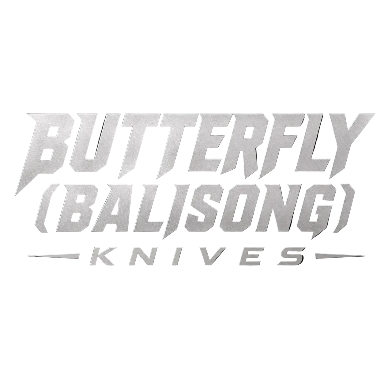 Logo for Butterfly (Balisong) Knives on a black background