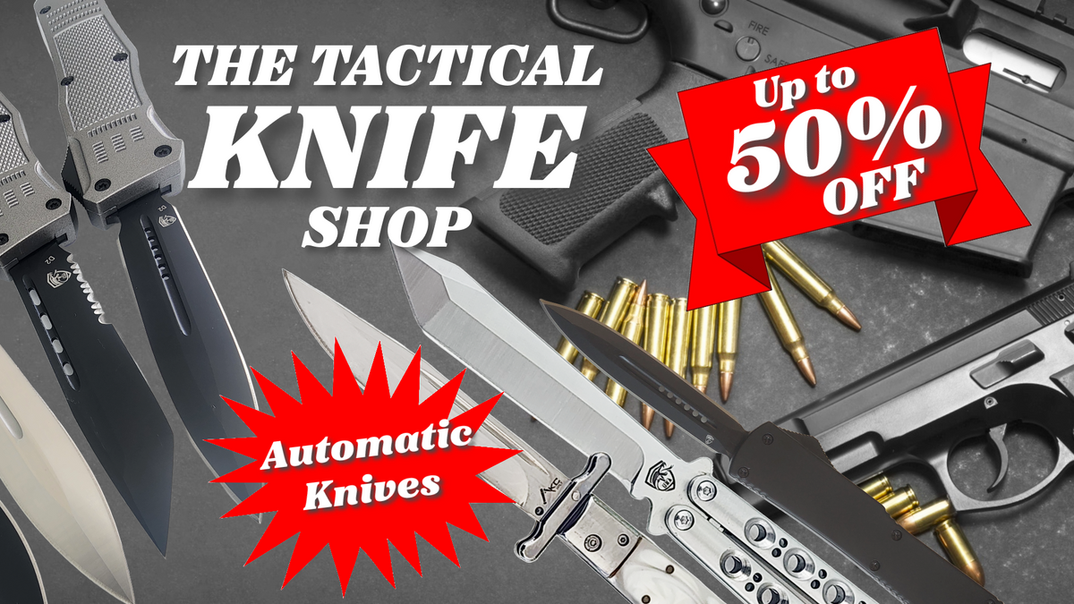 Buy OTF Knives, Shop Automatic Out the Front Knives, Buy Butterfly knives, Shop Italian Switchblade Knives, Venom Knives