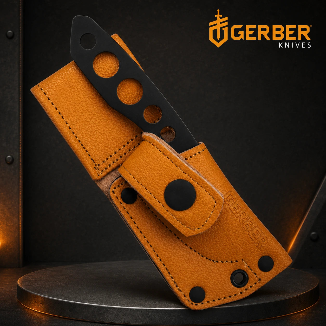 Gerber Dibs Fixed Blade Knife 440A Steel 6.4cm Blade Black