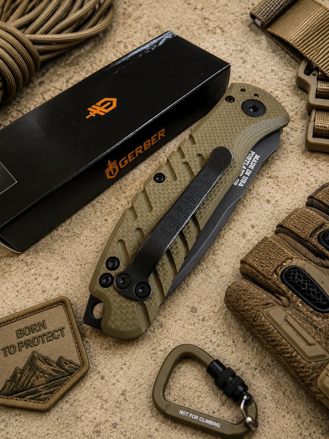 Gerber Propel Downrange Automatic Knife OD Green (3.5" Black)