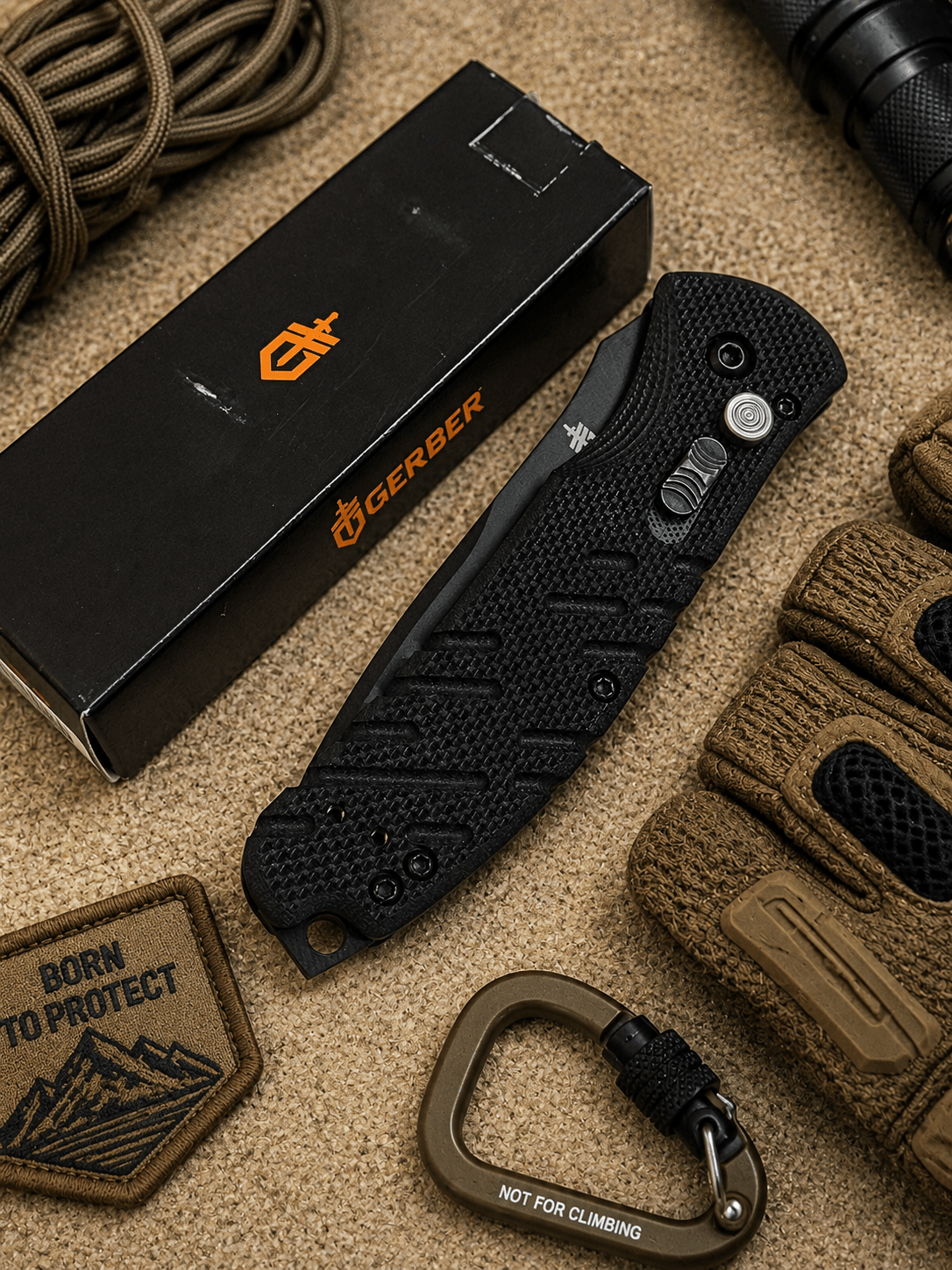 Gerber Propel Downrange Automatic Tactical Knife Black (3.5 Black Serr)