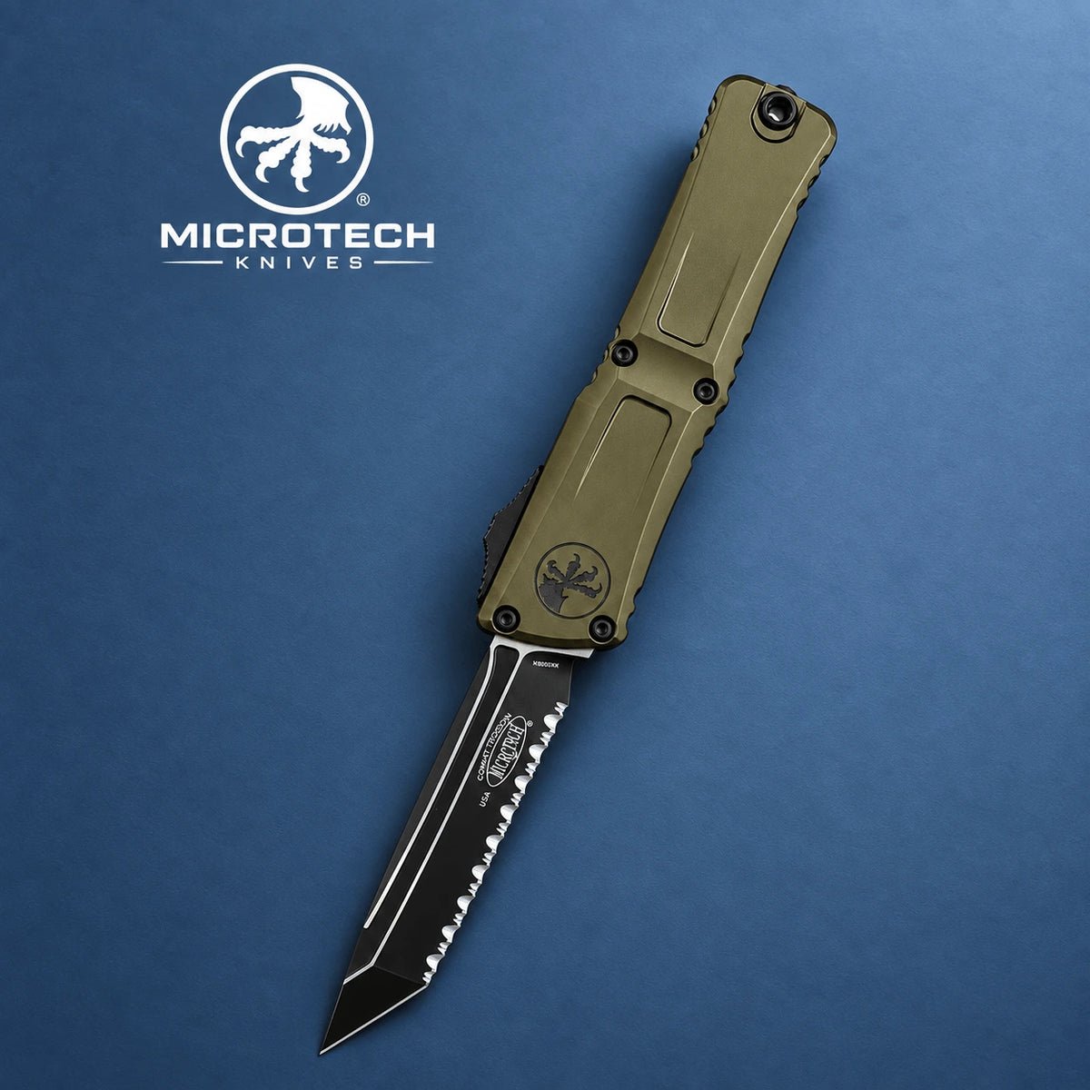 Microtech Combat Troodon Gen III TE OTF Knife - OD Green
