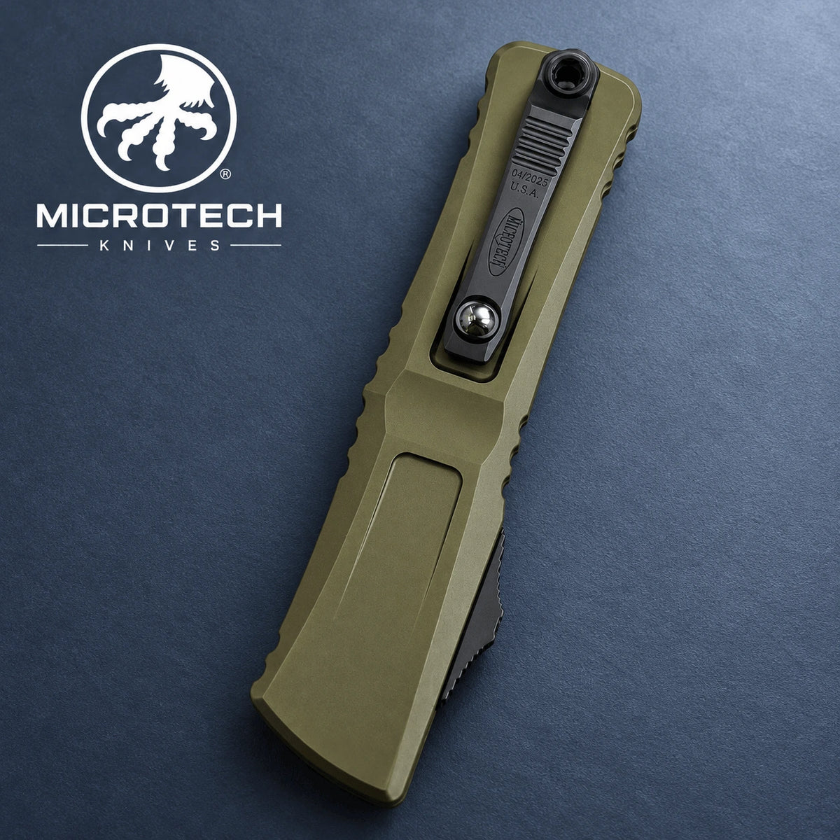 Microtech Combat Troodon Gen III TE OTF Knife - OD Green