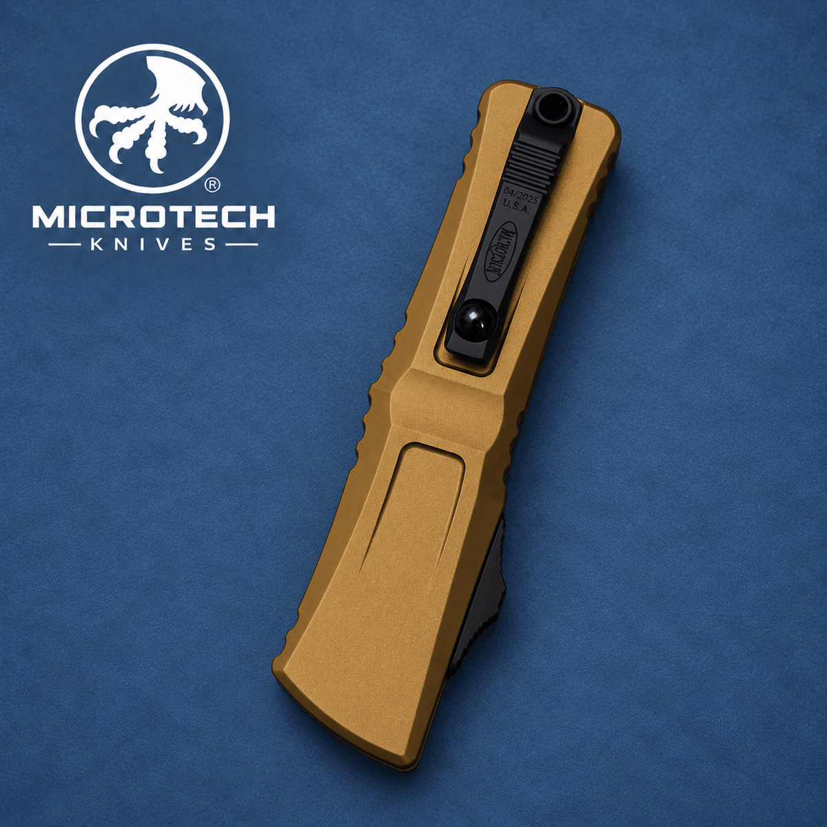 Microtech Combat Troodon Gen III TE Tan Aluminum Automatic Knife