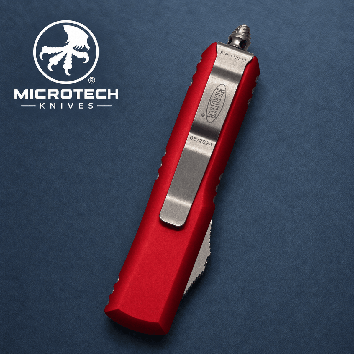 Microtech UTX-85 SE OTF Automatic Knife  Red  (3.1 SW)