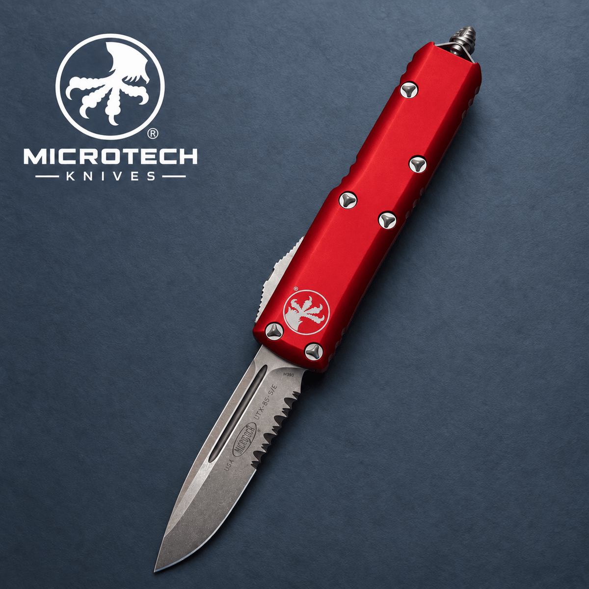 Microtech UTX-85 SE OTF Automatic Knife  Red  (3.1 SW)