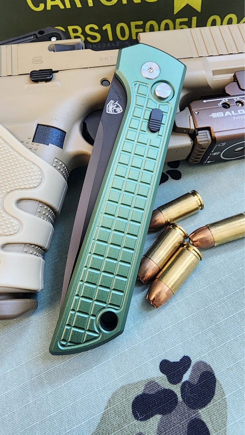 Raptor-9R Striker Automatic Knife OD (Black DP 3.5")